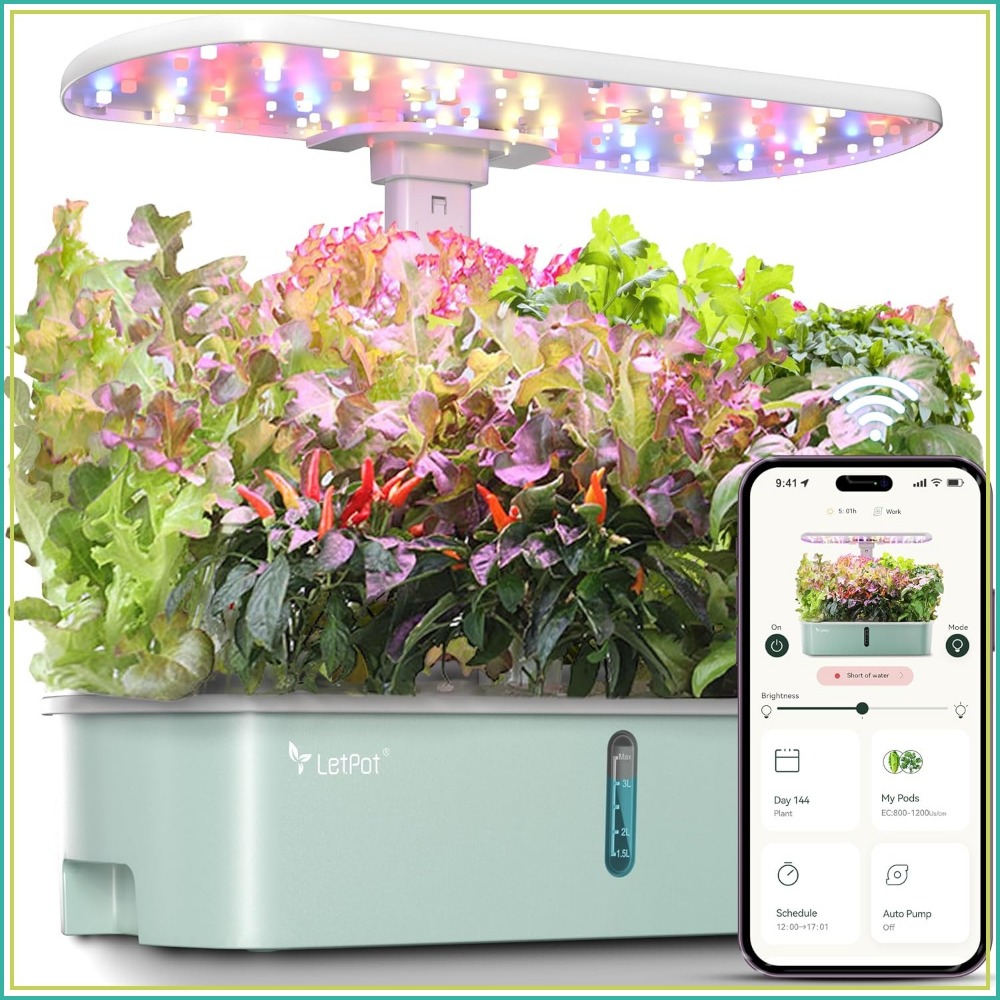 Smart Pod Garden - Smart Hydroponic Growing System, WiFi/App Controlled,