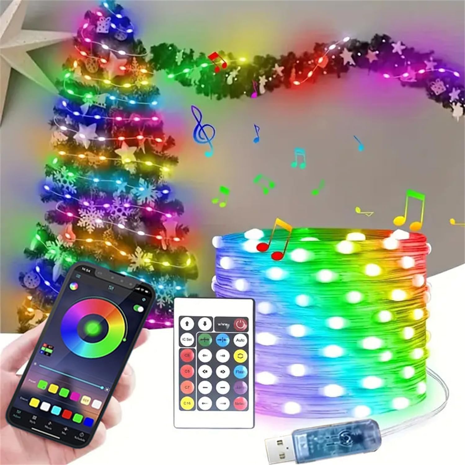 Smart Garden Festoon Lights - Led Fairy Light Strip Christmas Lights