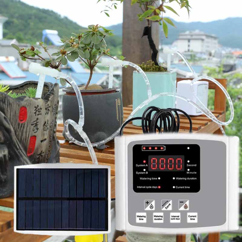 Smart Garden Timer - Automatic Solar Energy Drip Irrigation Device
