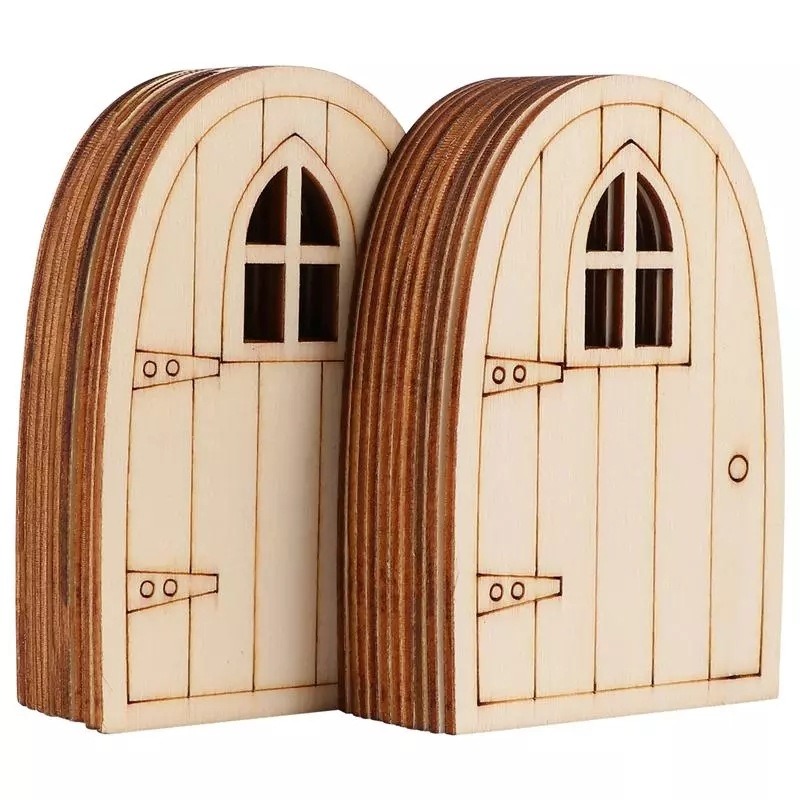 Smart Garden Mini - 10pcs Fairy Door Miniature Wooden Garden