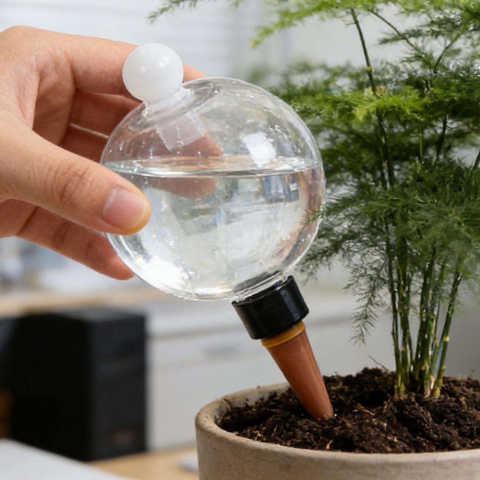 Plant Watering Globe - 4Pcs Plastic Automatic Plant Watering Bulbs
