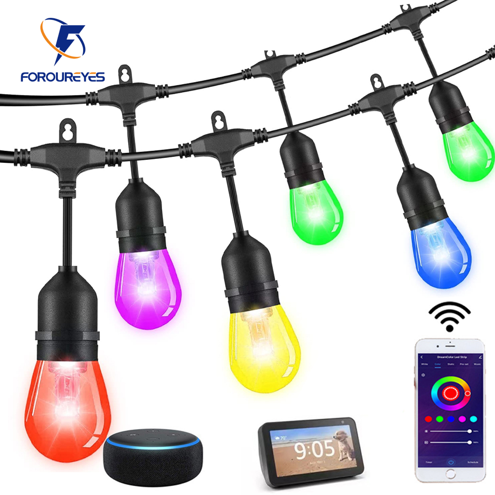 Smart Garden Festoon Lights - 15M 30M Wifi Tuya Smart RGB