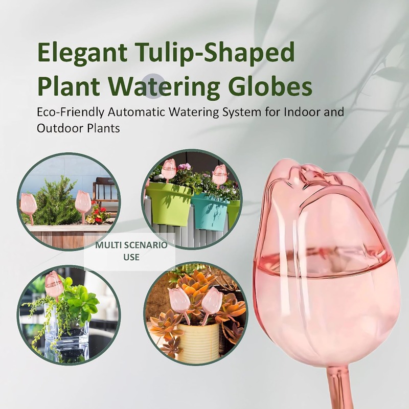 Pink Tulip Plant Watering Ball - đánh giá và giá Plant Watering Globe