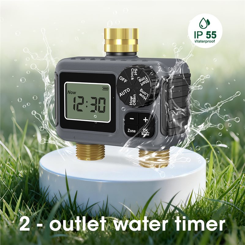 AY14 -Dual Outlets Automatic I - đánh giá và giá Smart Garden Timer