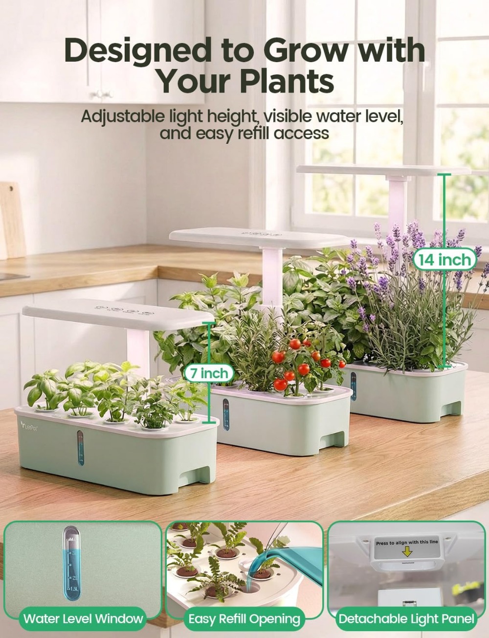 Smart Hydroponic Growing Syste - đánh giá và giá Smart Pod Garden