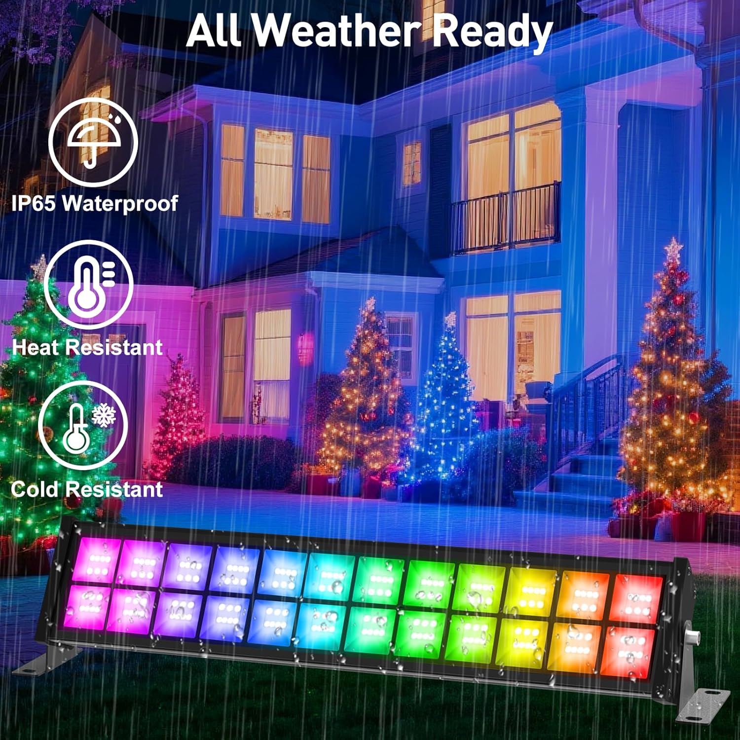 50/72W RGB LED Floodlight Bar  - đánh giá và giá Smart Garden Uk