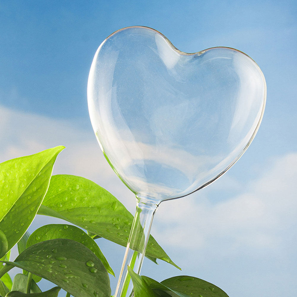 3Pcs Heart Shaped Glass Self W - đánh giá và giá Plant Watering Globe