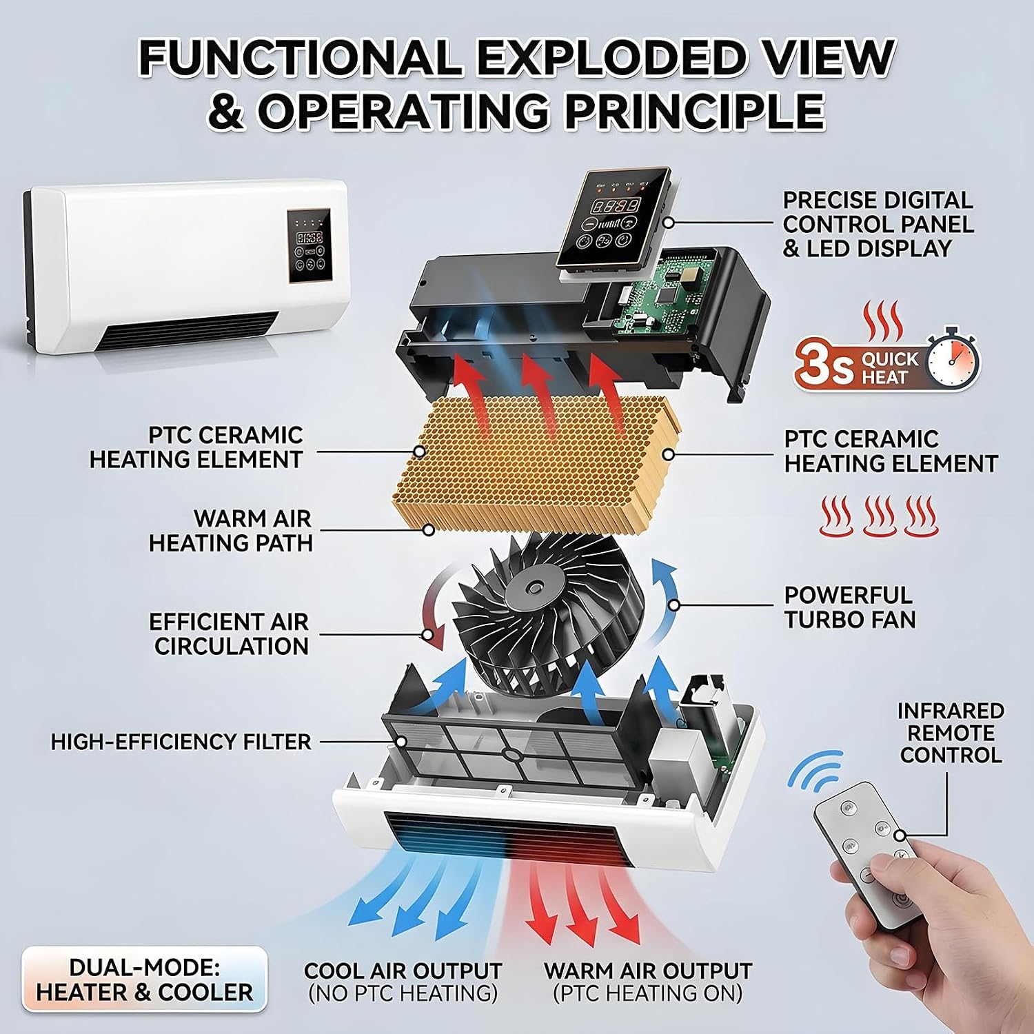 Portable Wall-Mounted Air Cond - đánh giá và giá Smart Garden Mini