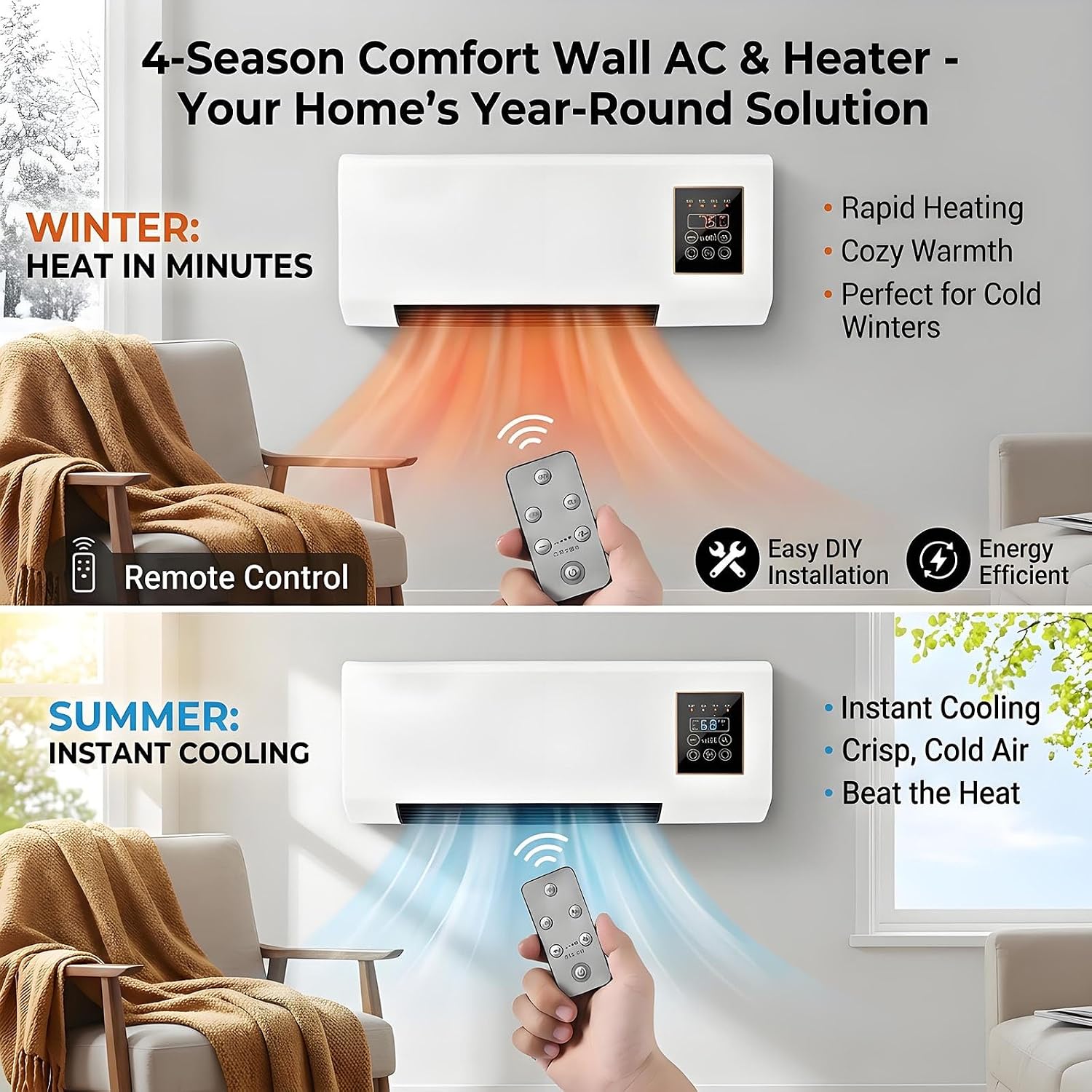 Portable Wall-Mounted Air Cond - đánh giá và giá Smart Garden Mini