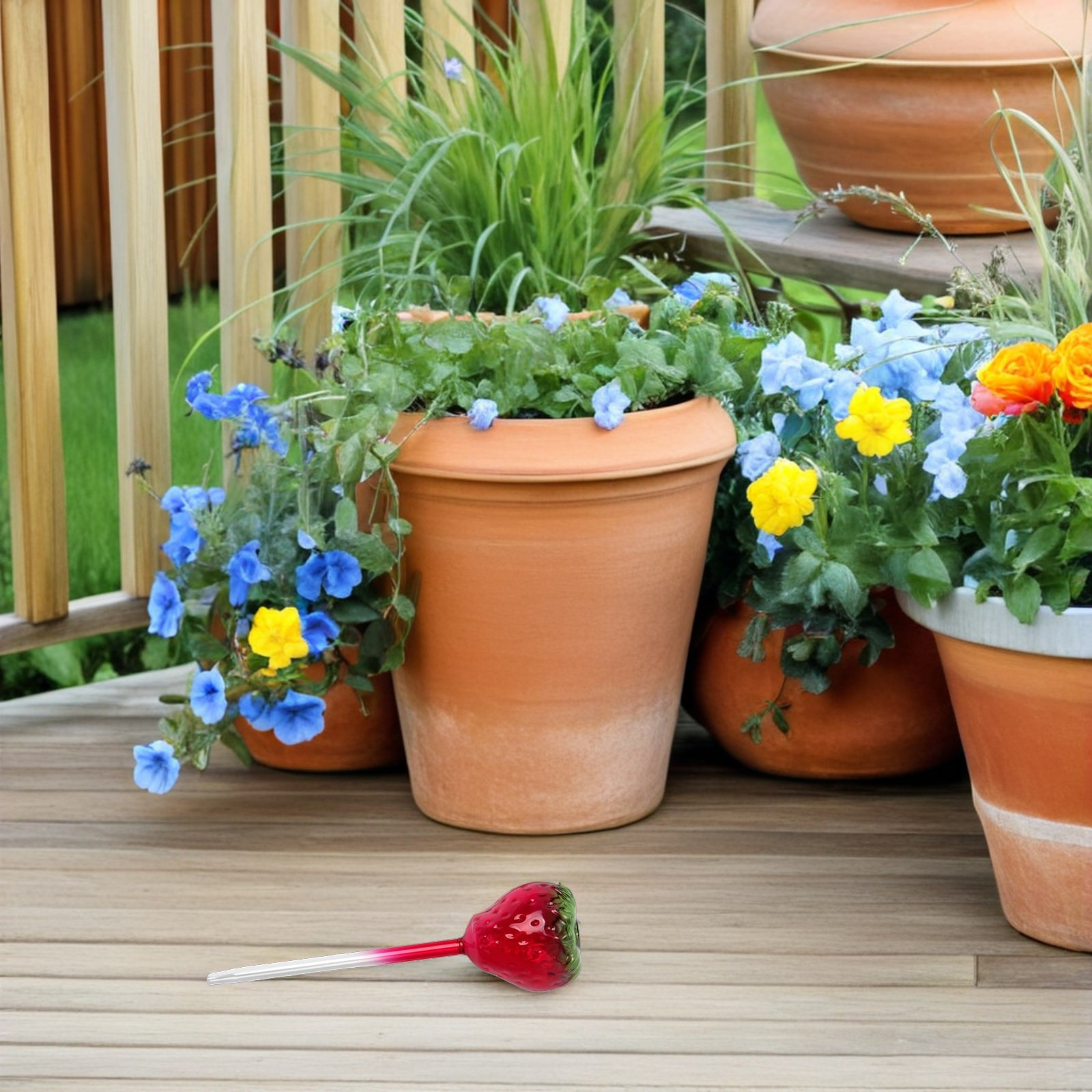 2Pcs Glass Strawberry Plant Wa - đánh giá và giá Plant Watering Globe