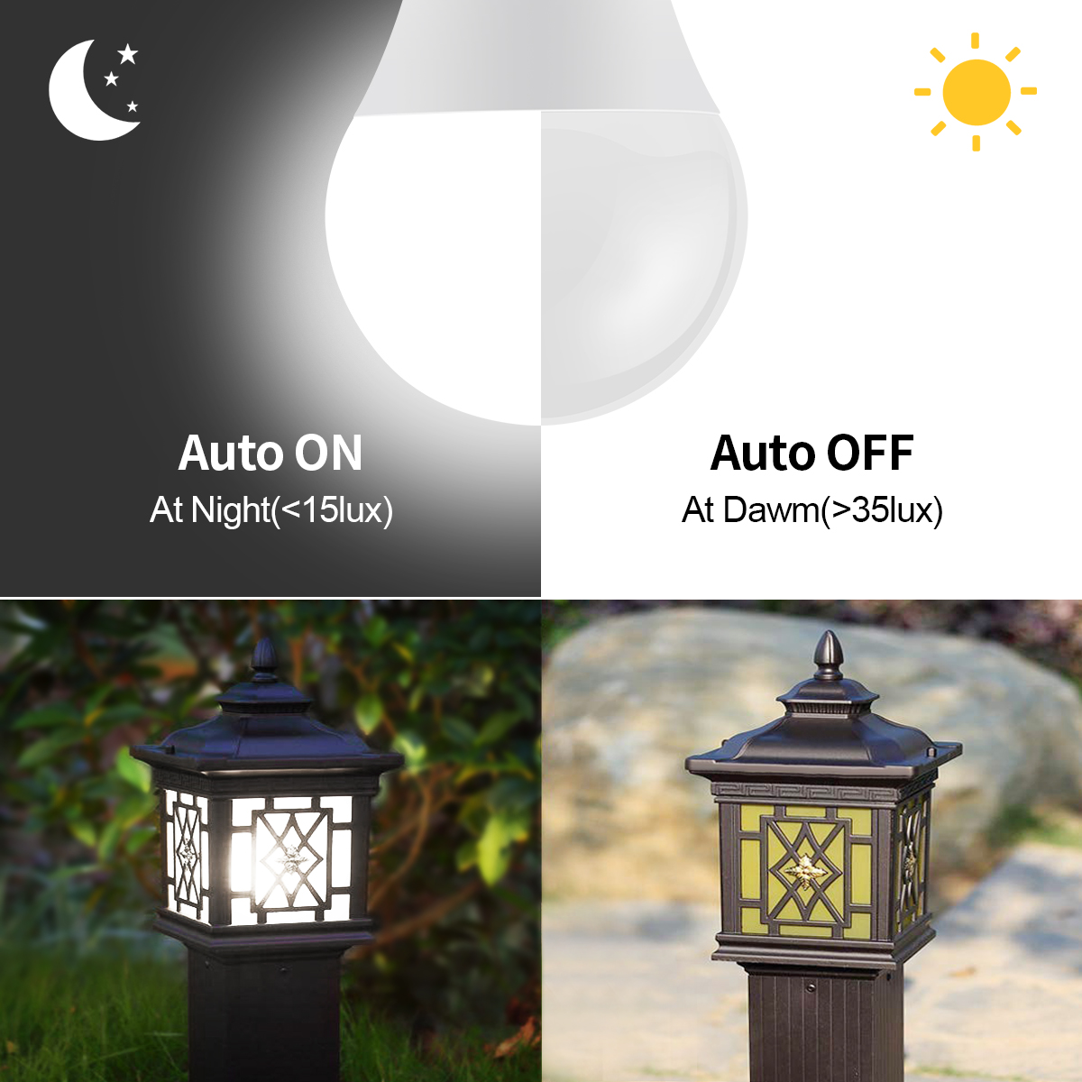 AC110V/220V Day Night Light Au - đánh giá và giá Smart Garden Festoon Lights