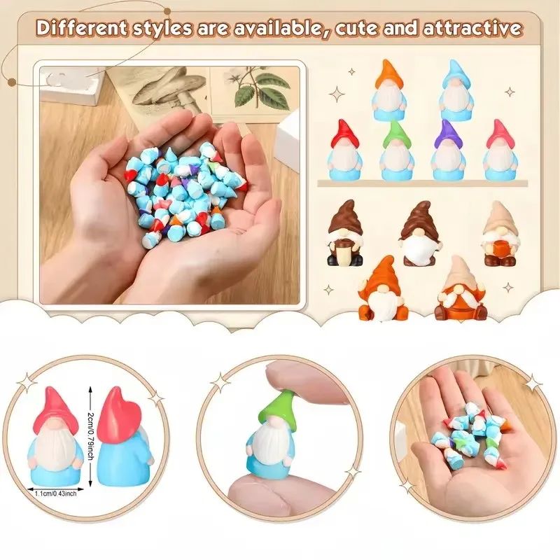 10/20/40/100pcs Mini Resin Gno - đánh giá và giá Smart Garden Mini