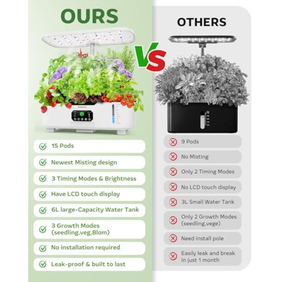 Indoor smart herb garden plant - đánh giá và giá Smart Pod Garden