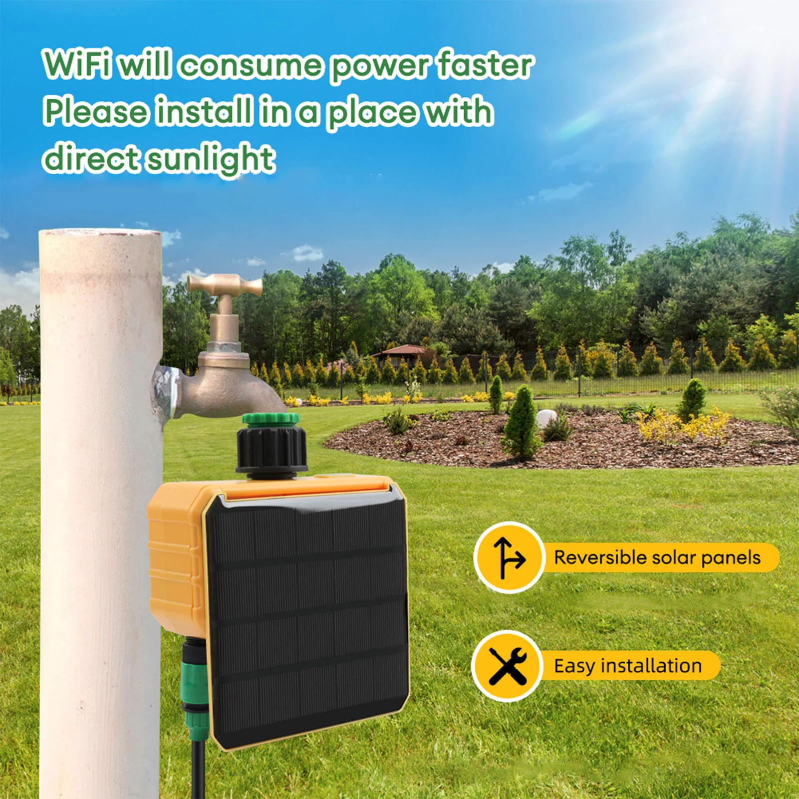 Solar WiFi Smart Irrigation Ti - đánh giá và giá Smart Garden Timer