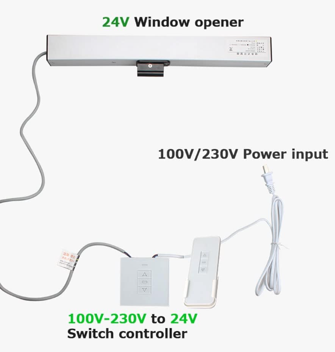 DC 600 or 700 or 800mm SMART L - đánh giá và giá Automated Greenhouse Vent