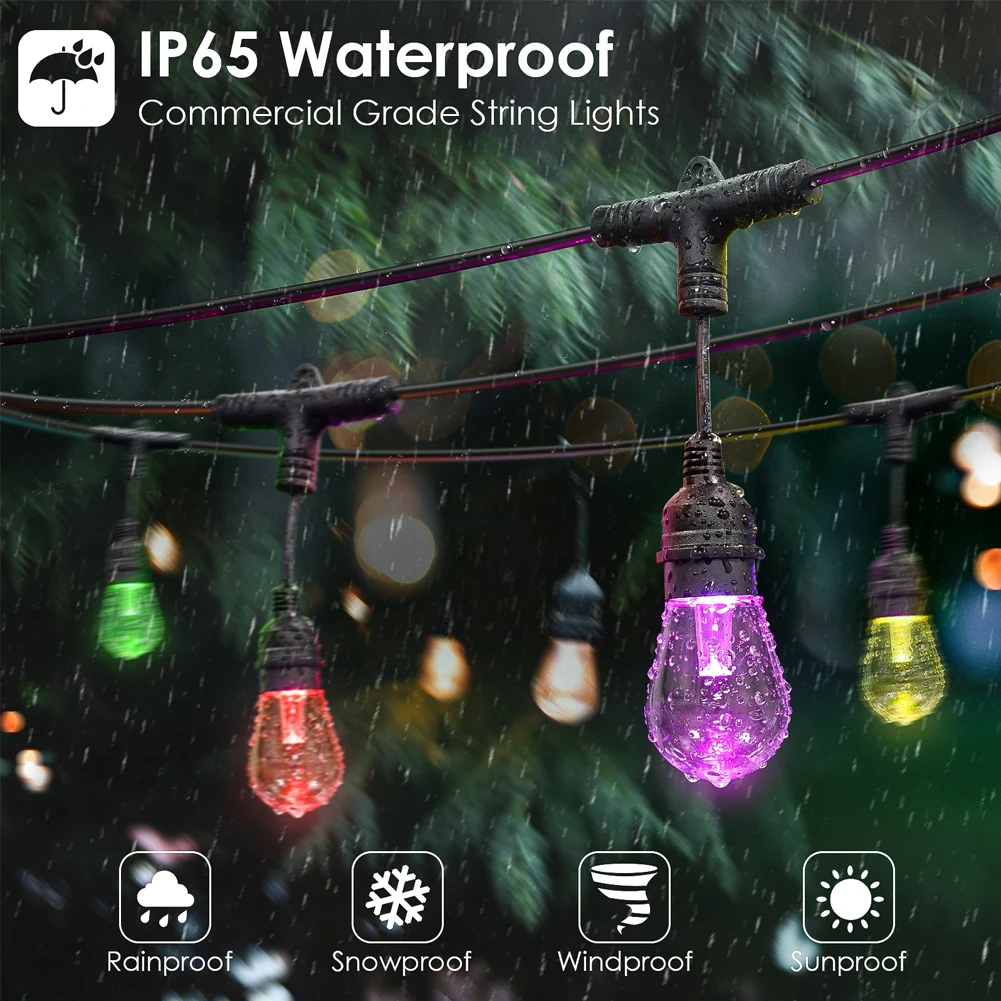 10M 20M 30M Cấp Thương Mại Chố - đánh giá và giá Smart Garden Festoon Lights